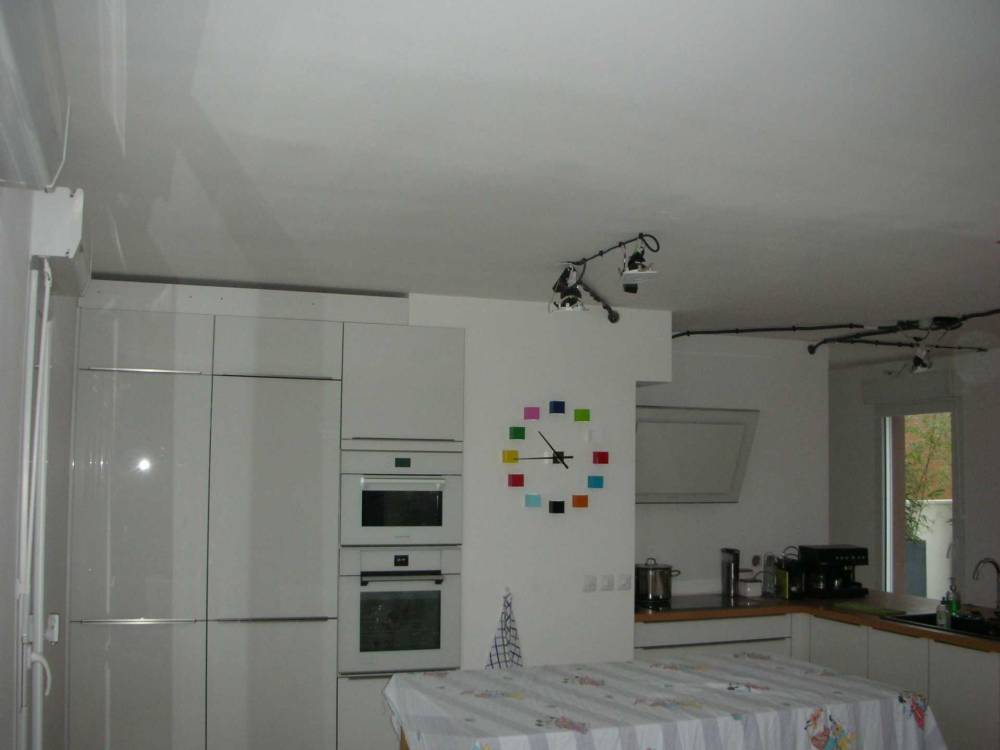 Pose de toile tendu cuisine